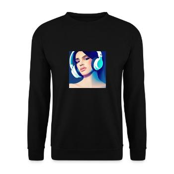 Musiclover, musician Sound Designer Design - Unisex Pullover - Schwarz - Vorne - Alina (178cm) & Michal (187cm)