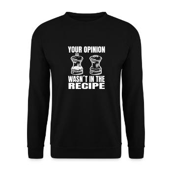 Cuisine Cadeau Hobby Chef Drôle Chef Boulanger - Sweat-shirt Unisexe - noir - Devant - Alina (178cm) & Michal (187cm)