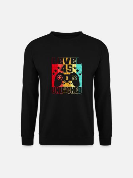 Chemise anniversaire 45 ans Gamer 45. - Sweat-shirt Unisexe - noir