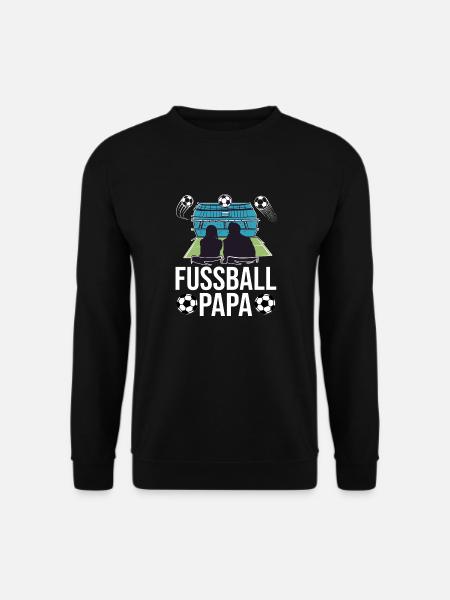 Fussballer Fussball Papa Vater Vatertag - Unisex Pullover - Schwarz