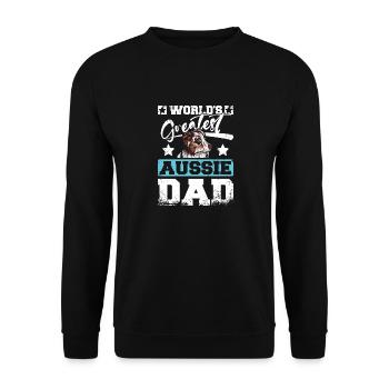 Le plus grand papa australien du monde - Sweat-shirt Unisexe - noir - Devant - Alina (178cm) & Michal (187cm)