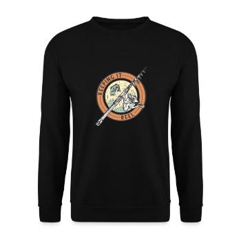 Keeping it reel Angelrute Keeping it reel Angelrut - Unisex Pullover - Schwarz - Vorne - Alina (178cm) & Michal (187cm)
