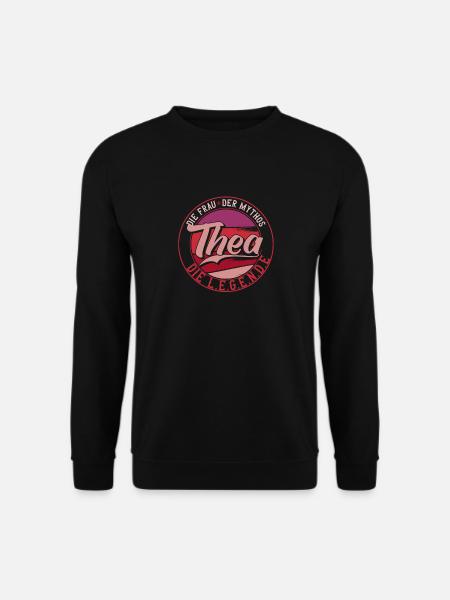 Die frau der Mythos die Legende Thea - Unisex Pullover - Schwarz