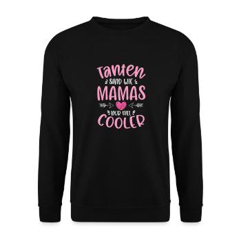 Tanten Sind Wie Mamas Nur Viel Cooler - Unisex Pullover - Schwarz - Vorne - Alina (178cm) & Michal (187cm)