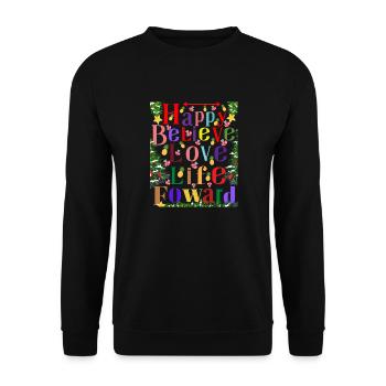 Christmas love - Sweat-shirt Unisexe - noir - Devant - Alina (178cm) & Michal (187cm)