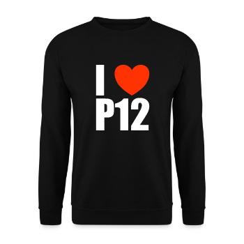 P12 Fichtelberg - Unisex Pullover - Schwarz - Vorne - Alina (178cm) & Michal (187cm)
