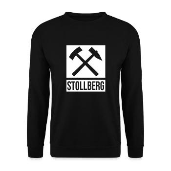 Erzgebirge Stollberg - Unisex Pullover - Schwarz - Vorne - Alina (178cm) & Michal (187cm)