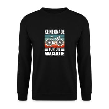Rennrad Radsport Keine Gnade Wade Rennradfahrer - Unisex Pullover - Schwarz - Vorne - Alina (178cm) & Michal (187cm)