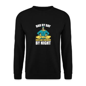 Nuclear Energy Radiation Nuclear Power Engineer - Unisex Sweatshirt - black - Front - Alina (178cm) & Michal (187cm)
