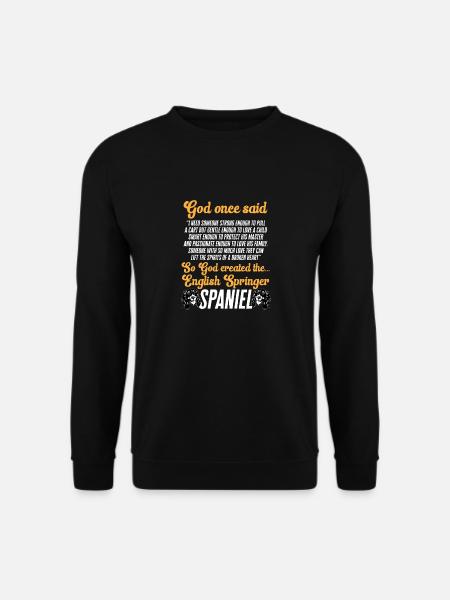 English Springer Spaniel Dog - Unisex Sweatshirt - black