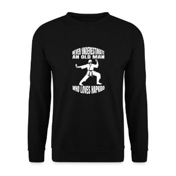 Hapkido Kampfkunst Judo Kampfsport Aikido Karate - Unisex Pullover - Schwarz - Vorne - Alina (178cm) & Michal (187cm)