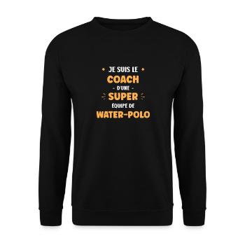 Coach super equipe de water polo - Sweat-shirt Unisexe - noir - Devant - Alina (178cm) & Michal (187cm)