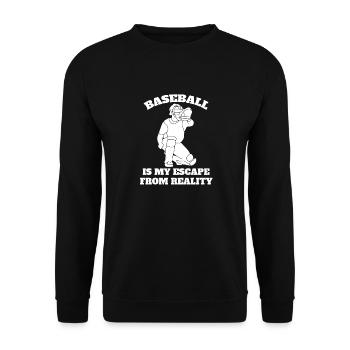 Cadeau de baseball Baseball Lovers Jeu de baseball - Sweat-shirt Unisexe - noir - Devant - Alina (178cm) & Michal (187cm)