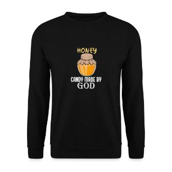 Candy Made By God Nature Wildlife Honey - Unisex Sweatshirt - black - Front - Alina (178cm) & Michal (187cm)