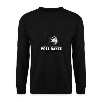 Gotta Love A Good Pole Dance, Angelliebhaber - Unisex Pullover - Schwarz - Vorne - Alina (178cm) & Michal (187cm)