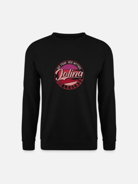 Die frau der Mythos die Legende Jolina - Unisex Pullover - Schwarz