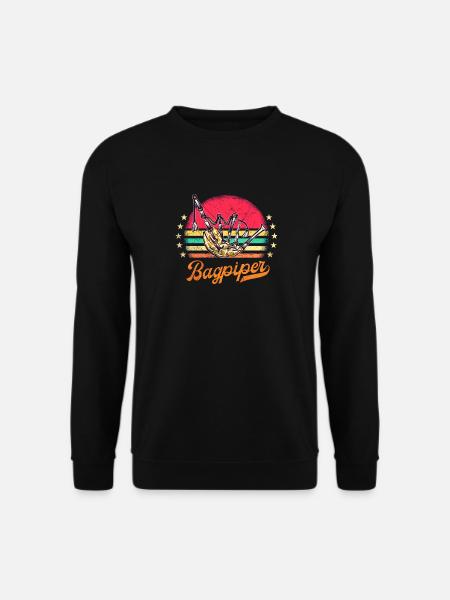 Bagpipes Kilt Scottish Beat Bagpipers - Unisex Sweatshirt - black
