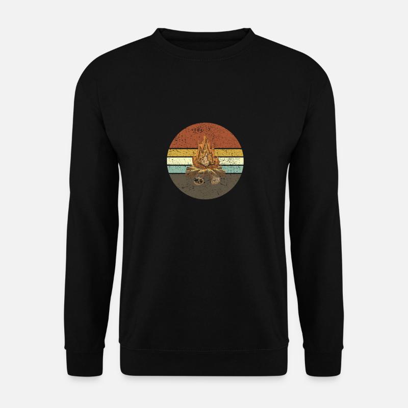 Campfire Retro - Unisex Sweatshirt - black