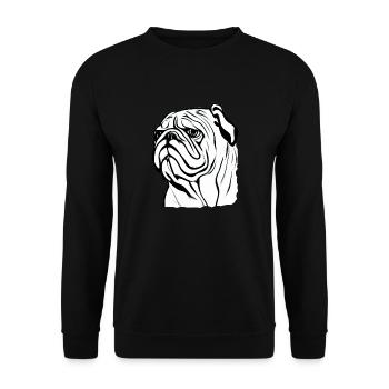 Bulldog french english dog pooch 11 - Unisex Sweatshirt - black - Front - Alina (178cm) & Michal (187cm)