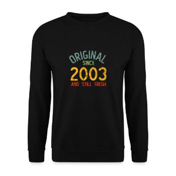 Millésime 2003 - Sweat-shirt Unisexe - noir - Devant - Alina (178cm) & Michal (187cm)