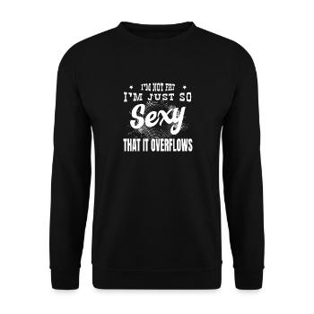 Je ne suis pas grosse, je suis tellement sexy - Sweat-shirt Unisexe - noir - Devant - Alina (178cm) & Michal (187cm)