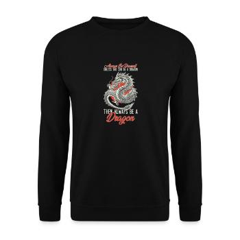 Sei Immer Du Selbst, Es Sei Denn - Unisex Pullover - Schwarz - Vorne - Alina (178cm) & Michal (187cm)