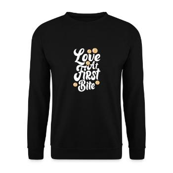 Arepas Zitat Lustiges kolumbianisches venezolanisches Essen Arepa - Unisex Pullover - Schwarz - Vorne - Alina (178cm) & Michal (187cm)