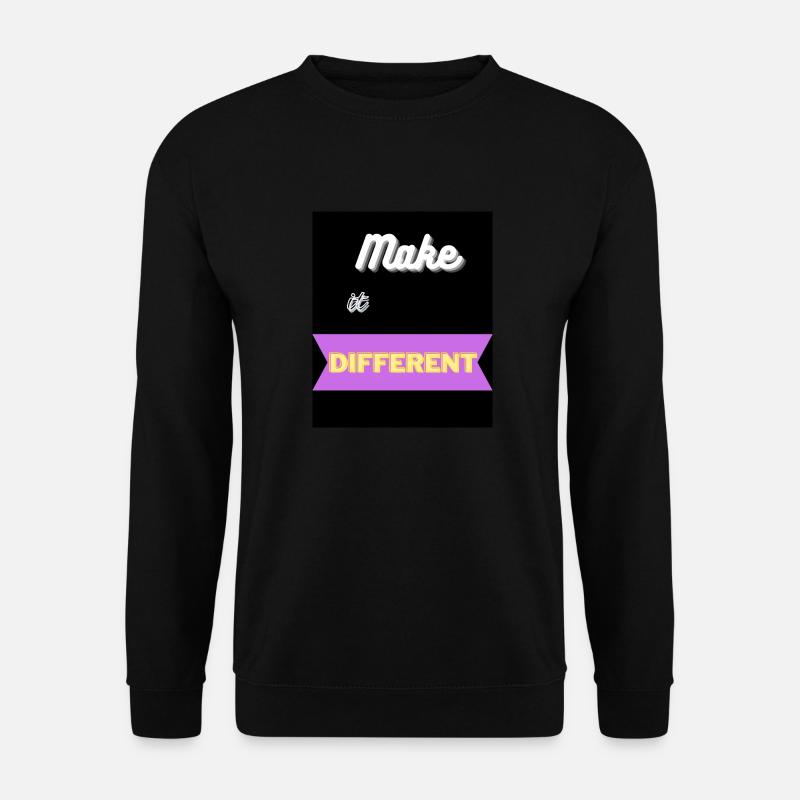 Make it different - Unisex Pullover - Schwarz