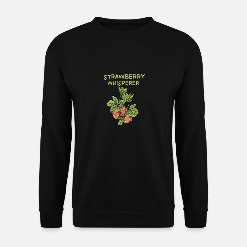 Erdbeeren Flüsterer - Unisex Pullover - Schwarz