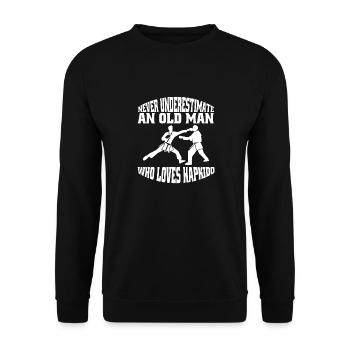 Hapkido Karate Kampfkunst Judo Kampfsport Aikido - Unisex Pullover - Schwarz - Vorne - Alina (178cm) & Michal (187cm)