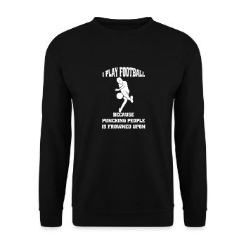 Soccer Coach Soccer Player Soccer Player Soccer - Unisex Sweatshirt - black - Front - Alina (178cm) & Michal (187cm)