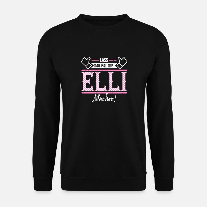 Elli Geschenkidee Geschenk Geburtstag - Unisex Pullover - Schwarz