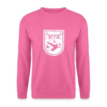 Vintage Quiver Bow Arrow Archery Hunting Designs - Unisex Pullover - Pink - Vorne