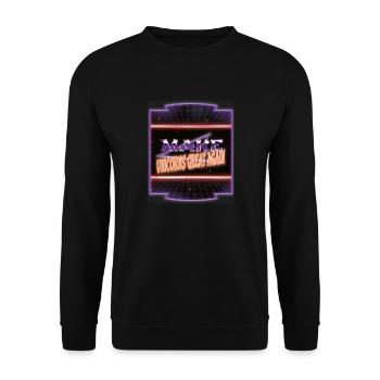 Humour Dragon Hug Licorne Déclaration Anniversaire - Sweat-shirt Unisexe - noir - Devant - Alina (178cm) & Michal (187cm)