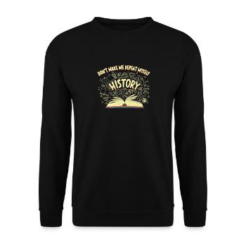 Ne me forcez pas à me répéter - Sweat-shirt Unisexe - noir - Devant - Alina (178cm) & Michal (187cm)