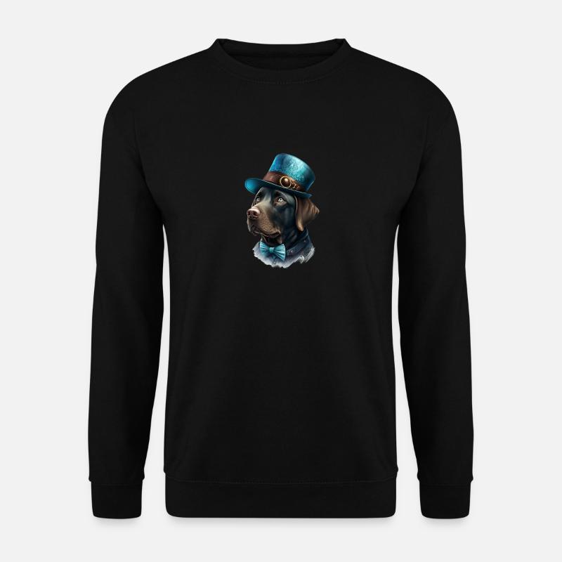 Hund Labrador Retriever Hundemotiv - Unisex Pullover - Schwarz
