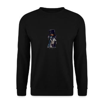 Dog Great Dane dog motif - Unisex Sweatshirt - black - Front - Alina (178cm) & Michal (187cm)