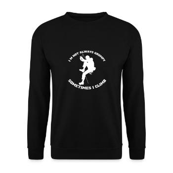 Escalade Randonnée en montagne Escalade Montagne Alpinisme - Sweat-shirt Unisexe - noir - Devant - Alina (178cm) & Michal (187cm)