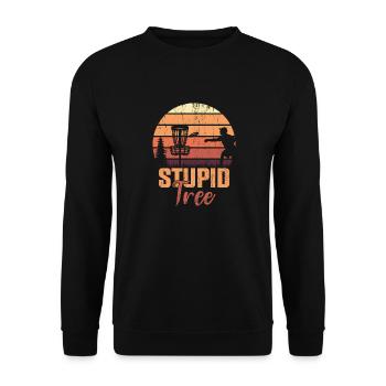 Stupid Tree Disc Golf Tournament - Unisex Sweatshirt - black - Front - Alina (178cm) & Michal (187cm)