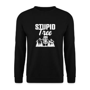 Stupid Tree Disc Golf Tournament - Unisex Sweatshirt - black - Front - Alina (178cm) & Michal (187cm)
