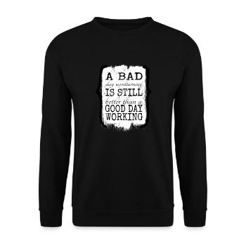 funny sayings present idea forestry - Unisex Sweatshirt - black - Front - Alina (178cm) & Michal (187cm)