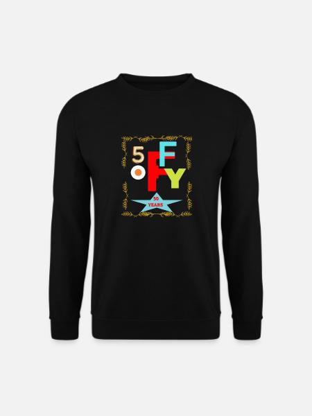 fifty years Birthday - Sweat-shirt Unisexe - noir