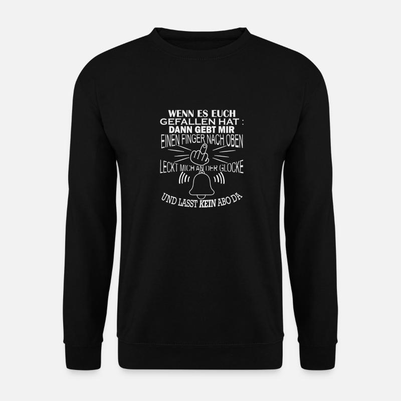 gefällt mir gebe mir ein Finger nach oben - Unisex Pullover - Schwarz