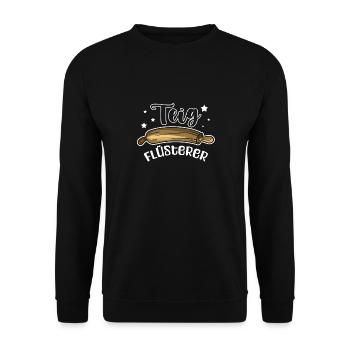 Sanitäter & Sani I Rettungsdienst I Notarzt - Unisex Pullover - Schwarz - Vorne - Alina (178cm) & Michal (187cm)