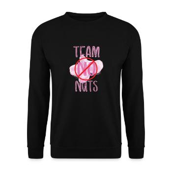 Gender Reveal Team No Nuts Matching Family Baby - Unisex Pullover - Schwarz - Vorne - Alina (178cm) & Michal (187cm)