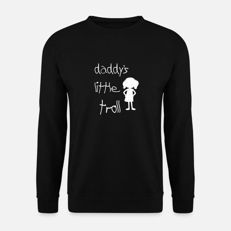 Papas kleiner Troll - Unisex Pullover - Schwarz