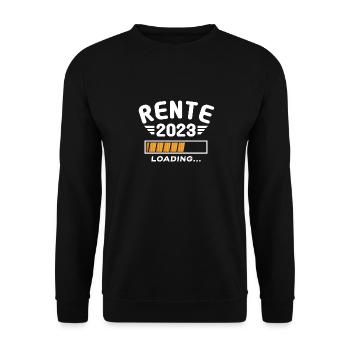 Rentner 2023 Rentnerin 2023 Rente 2023 - Unisex Pullover - Schwarz - Vorne - Alina (178cm) & Michal (187cm)