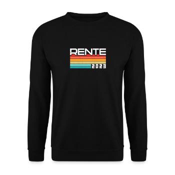 Rentner 2023 Rentnerin 2023 Rente 2023 - Unisex Pullover - Schwarz - Vorne - Alina (178cm) & Michal (187cm)