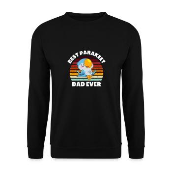 Meilleur père perruche jamais Père Oiseau Amant Enthusias - Sweat-shirt Unisexe - noir - Devant - Alina (178cm) & Michal (187cm)