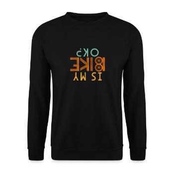 Est-ce que mon vélo va bien? - Sweat-shirt Unisexe - noir - Devant - Alina (178cm) & Michal (187cm)